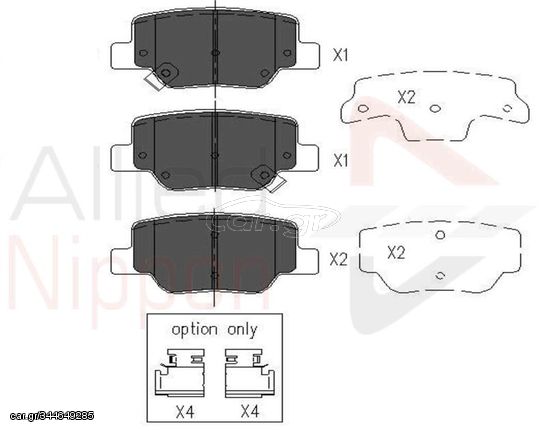 ΣΕΤ ΔΙΣΚΟΦΡΕΝΑ ΟΠΙΣΘ. TOYOTA COMLINE ADB36010