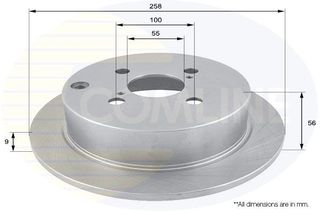 ΕΠΙΧΡΙΣΜΕΝΗ ΔΙΣΚΟΠΛΑΚΑ ΟΠΙΣΘ. TOYOTA COMLINE ADC01115