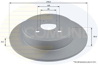 ΕΠΙΧΡΙΣΜΕΝΗ ΔΙΣΚΟΠΛΑΚΑ ΟΠΙΣΘ. TOYOTA COMLINE ADC01116