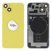 For iPhone/iPad (AP14PL0024YPG-C) Back Glass (Pulled C) - Yellow, For iPhone 14 Plus