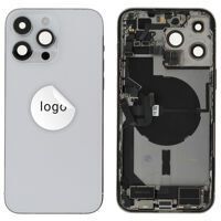 For iPhone/iPad (AP14PM0024SPSP) Rear Cover (Pulled A) incl. small parts - Silver, For iPhone 14 Pro Max