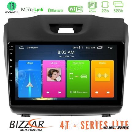 MEGASOUND - Bizzar 4T Series Isuzu D-MAX 2012-2019 4Core Android13 2+32GB Navigation Multimedia Tablet 9"