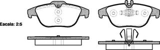 Σετ τακάκια, δισκόφρενα REMSA 130500 Mercedes-Benz C-Class Coupe C204 1800cc C200 CGI 184ps 2011- (0054200720,0054204220,0054204320,0054204920,0054205120)