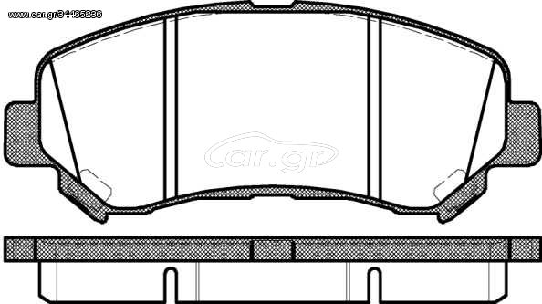 Σετ τακάκια, δισκόφρενα REMSA 131800 Nissan X-Trail 2000cc 141ps 2007-2013 (5581057L50,AY040NS132,AY040NS152,D10609N00A,D1060JD00A)