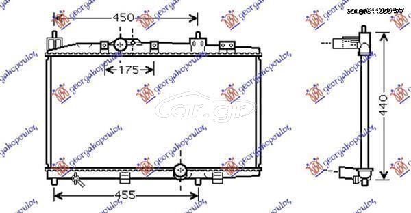 Ψυγείο Νερού 1.4 D-4D (Με/Χωρίς A/C) (Κλειστό Κύκλωμα) (35x64x1.6) (Mahle Behr) Toyota Yaris 1999-2005