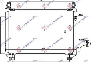 Ψυγείο A/C Diesel (50x32) (Γαλλικό) Toyota Yaris 2005-2011