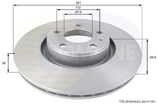 ΕΠΙΧΡΙΣΜΕΝΗ ΔΙΣΚΟΠΛΑΚΑ ΕΜΠΡΟΣΘ.AUDI COMLINE ADC1465V