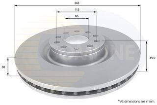 ΕΠΙΧΡΙΣΜΕΝΗ ΔΙΣΚΟΠΛΑΚΑ ΕΜΠΡΟΣΘ.AUDI-VW COMLINE ADC1469V