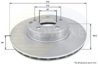 ΕΠΙΧΡΙΣΜΕΝΗ ΔΙΣΚΟΠΛΑΚΑ ΕΜΠΡΟΣΘ. MERCEDES COMLINE ADC1624V