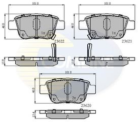ΣΕΤ ΔΙΣΚΟΦΡΕΝΑ ΟΠΙΣΘ. TOYOTA COMLINE CBP31141