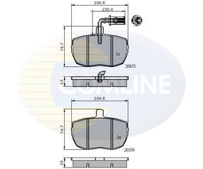 ΣΕΤ ΔΙΣΚΟΦΡΕΝΑ ΕΜΠΡ. LAND ROVER COMLINE CBP1413