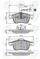 ΣΕΤ ΔΙΣΚΟΦΡΕΝΑ ΕΜΠΡ. ALFA ROMEO COMLINE CBP11718