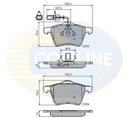 ΣΕΤ ΔΙΣΚΟΦΡΕΝΑ ΕΜΠΡ. VW COMLINE CBP11168