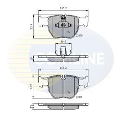 ΣΕΤ ΔΙΣΚΟΦΡΕΝΑ ΕΜΠΡ. LAND ROVER COMLINE CBP01157