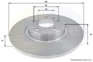 ΔΙΣΚΟΠΛΑΚΑ ΕΜΠΡ. ALFA ROMEO COMLINE ADC1807