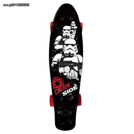 Seven '24 Πατίνι Skateboard  DISNEY Πλαστικό Pennyboard με τροχούς πολυουρεθάνης 6+χρονών 50kg max - Μαύρο