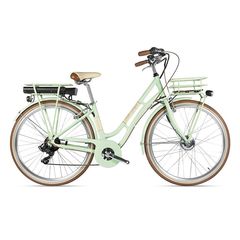 EcoBike '22 Ποδήλατο Ηλεκτρικά e-Bikes Πόλης 28" Γυναικείο  BELLE EPOQUE Rack battery 36V alloy 7 speed 2022 - Πράσινο