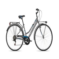 EcoBike '22 Ποδήλατο Πόλης City-Touring 700 Γυναικείο  LOUNGE 736 steel 6 speed 2022 - Γκρι