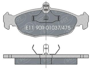 Σετ τακάκια, δισκόφρενα SCT Germany SP 252 PR