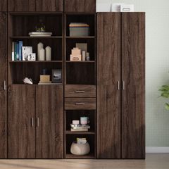 Ντουλάπι Καφέ Δρυς 40x42,5x185 εκ. από Επεξεργασμένο Ξύλο 3281447