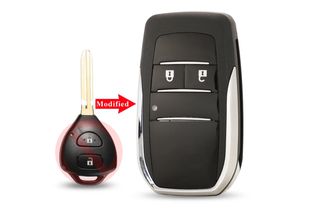 Μετατροπή Flip Σε Νέο Κέλυφος Κλειδιού Για Toyota Reiz-Camry-Rav4-Yaris-Corolla-4Runner-Avlon Με 2 Κουμπιά & Λάμα TOY43