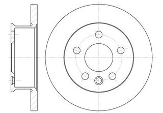 Δισκόπλακα REMSA 641400 Volkswagen Transporter T4 Bus 2400cc D Syncro 78ps 1992-1998 (230293,701615301,701615301C)