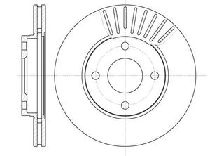 Δισκόπλακα REMSA 657510 Ford Fiesta 1600cc TDCi 90ps 2004-2008 (1148202,1320585,1323620,1373369,1373771)