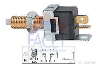 Διακόπτης των φώτων φρένων FACET 71017 Daihatsu Sirion 1000cc 4x4 58ps 2000-2005 (0B00166490B,0B00166490C,8434001010,8434010020,8434028010)