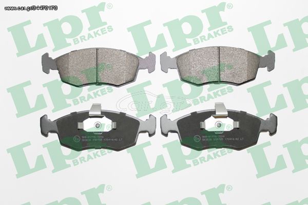 Σετ τακάκια, δισκόφρενα LPR 05P785 Fiat Palio 1400cc CAT 69ps 1996-2001 (71738152,77362177,77362180,9948131,9949125)