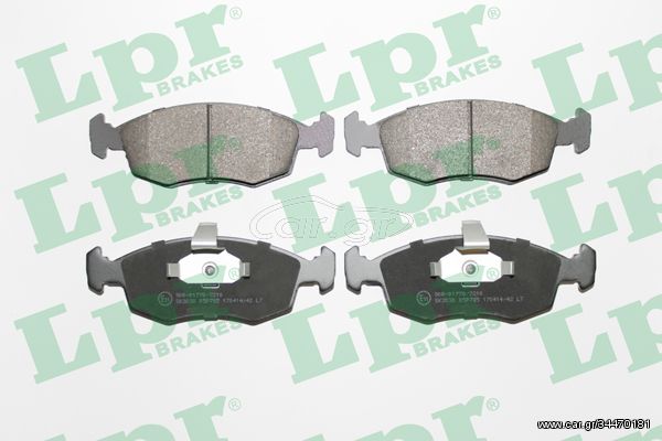 Σετ τακάκια, δισκόφρενα LPR 05P785 Fiat Punto 1800cc HGT 130ps 1999-2012 (71738152,77362177,77362180,9948131,9949125)