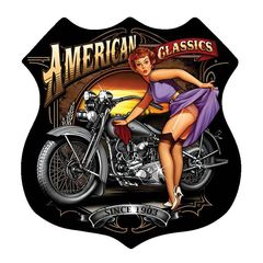 Αυτοκόλλητο Σήμα Αυτοκινήτου ''American Classics'' 16cm x 15cm 1 Τεμάχιο