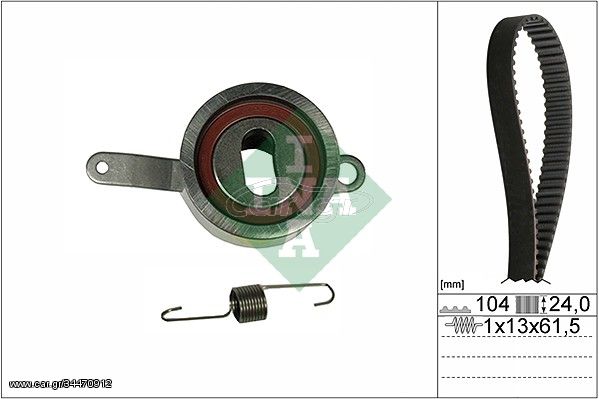 Σετ οδοντωτού ιμάντα INA 530031410 Honda Civic FastBack 1600cc 16Valves 116ps 1997-2001 (104RU24B333,14400P1HE01,14400P28004,14400P2E004,14400P2FA01)