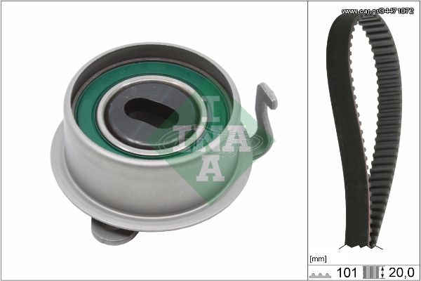 Σετ οδοντωτού ιμάντα INA 530035510 Hyundai Atos 1000cc 54ps 1998-2000 (2431202270,2431202701,2441002510,2441002550,2441002750)