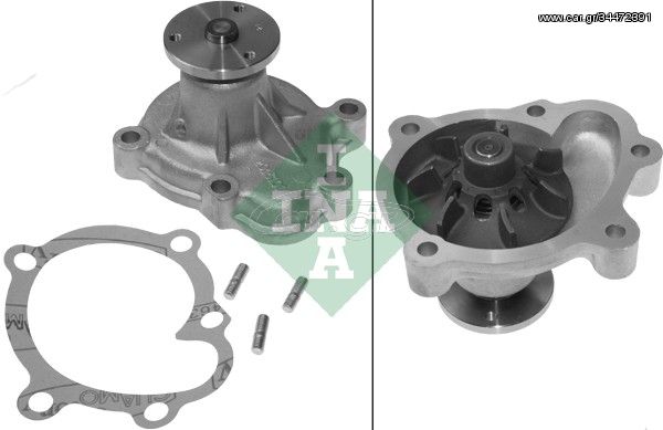 Αντλία νερού INA 538031110 Opel Astra H Gtc 1700cc CDTI 125ps 2007-2010 (1334268,6334048,98003100,98109416)