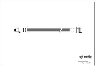 Ελαστικός σωλήνας φρένων CORTECO 19018641