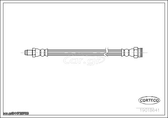 Ελαστικός σωλήνας φρένων CORTECO 19018641