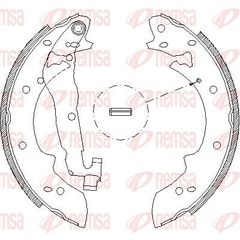 Σετ σιαγόνων φρένων REMSA 402702