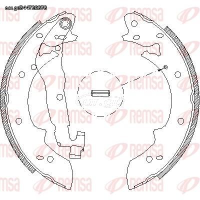 Σετ σιαγόνων φρένων REMSA 402702