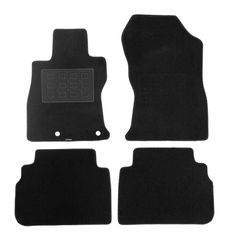 Πατάκια δαπέδου μοκέτας Superior μαύρα για Subaru Forester V 4τμχ