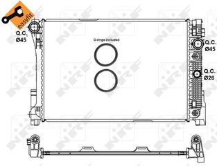 Ψυγείο, ψύξη κινητήρα NRF 58335 Mercedes-Benz C-Class SW S204 1800cc C250 CGI 204ps 2009-2014 (2045000403,2045001503,2045002803,2045004303,A2045000403)