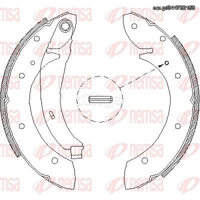 Σετ σιαγόνων φρένων REMSA 439602