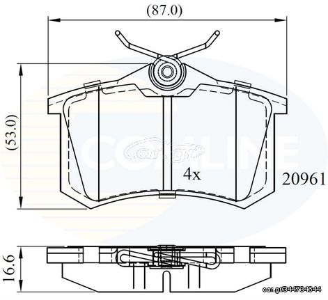 Σετ τακάκια, δισκόφρενα  Comline COMLINE CBP0797