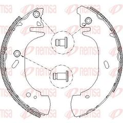 Σετ σιαγόνων φρένων REMSA 430600