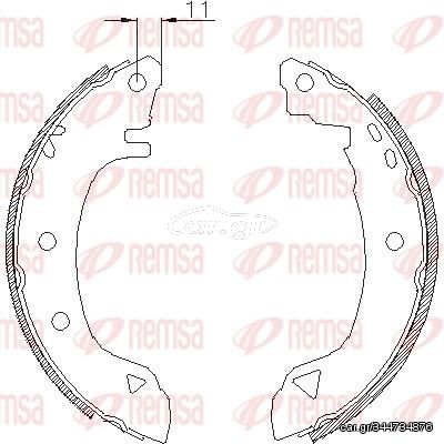 Σετ σιαγόνων φρένων REMSA 418200