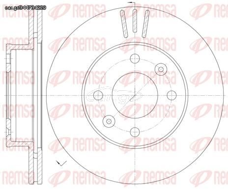Δισκόπλακα εμπρός REMSA 699010