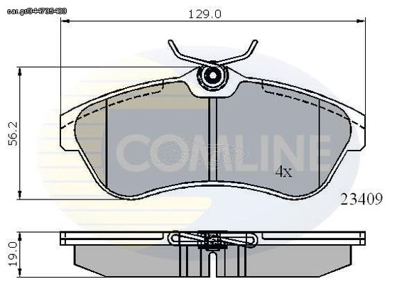 Σετ τακάκια, δισκόφρενα  Comline COMLINE CBP01146