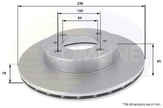 Δισκόπλακα  Comline COMLINE ADC0328V