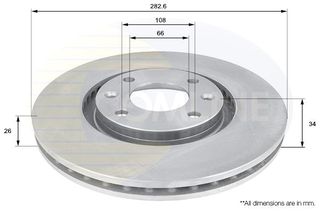 Δισκόπλακα  Comline COMLINE ADC1519V