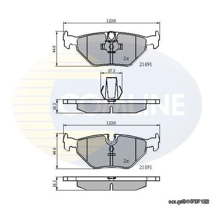 Σετ τακάκια, δισκόφρενα  Comline COMLINE CBP01011