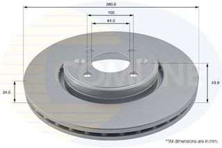 Δισκόπλακα  Comline COMLINE ADC1517V